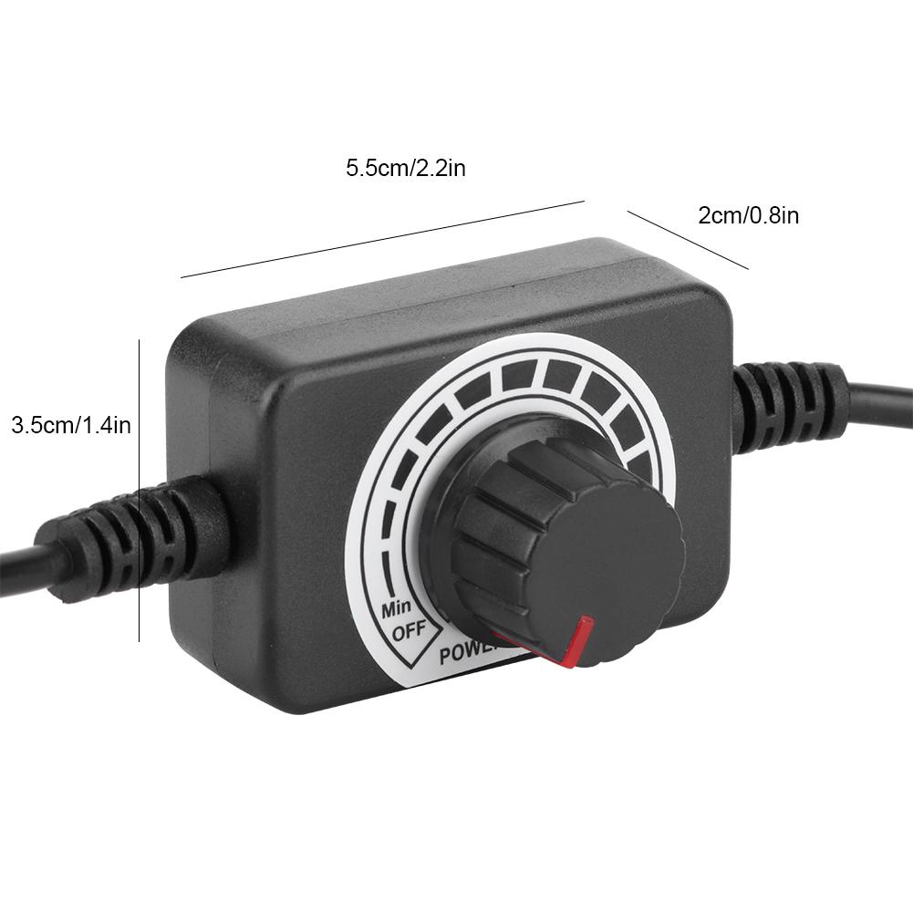 5 24V Adjustable DC Speed Control Switch Stepless Light Temperature Switch for Motor Drill Speed Controller
