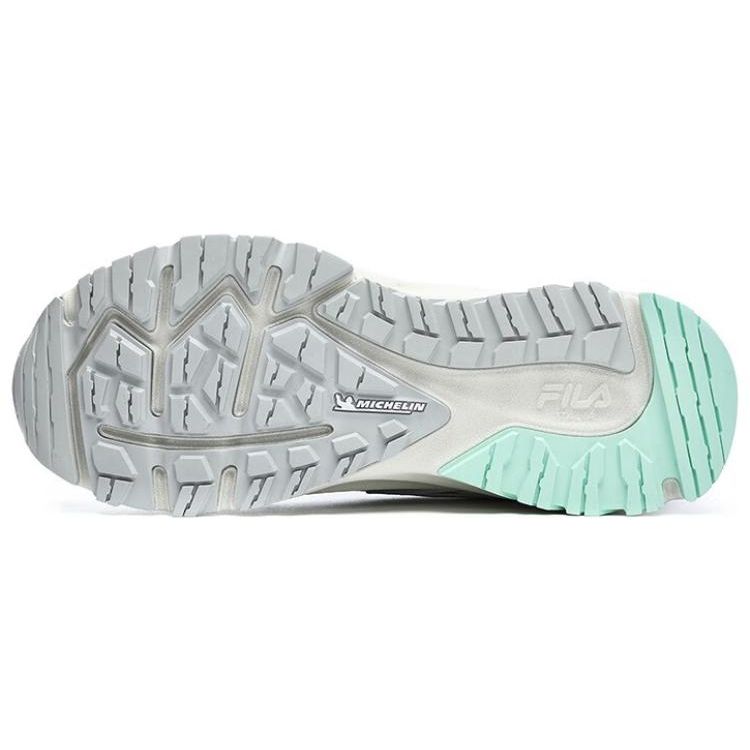 FILA Lynx Lace-Up Sports Comfortable Fabric Synthetic Leather Low-Top Trail Running Shoes Women sneaker Gray A12W241205FLR