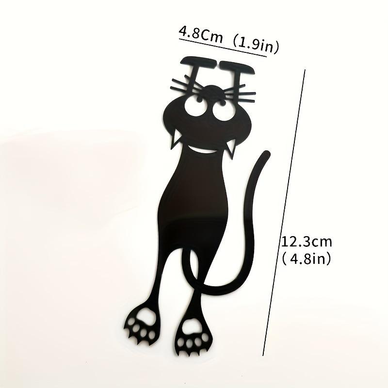 Hollow Out Cat Bookmark, Creative Black Cat Hanging Bookmark, Gift Creative Stationery