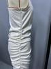 European & American Spring 2026 Faux Silk Satin Dress - Sexy Spicy Girl Style Women's Short Skirt