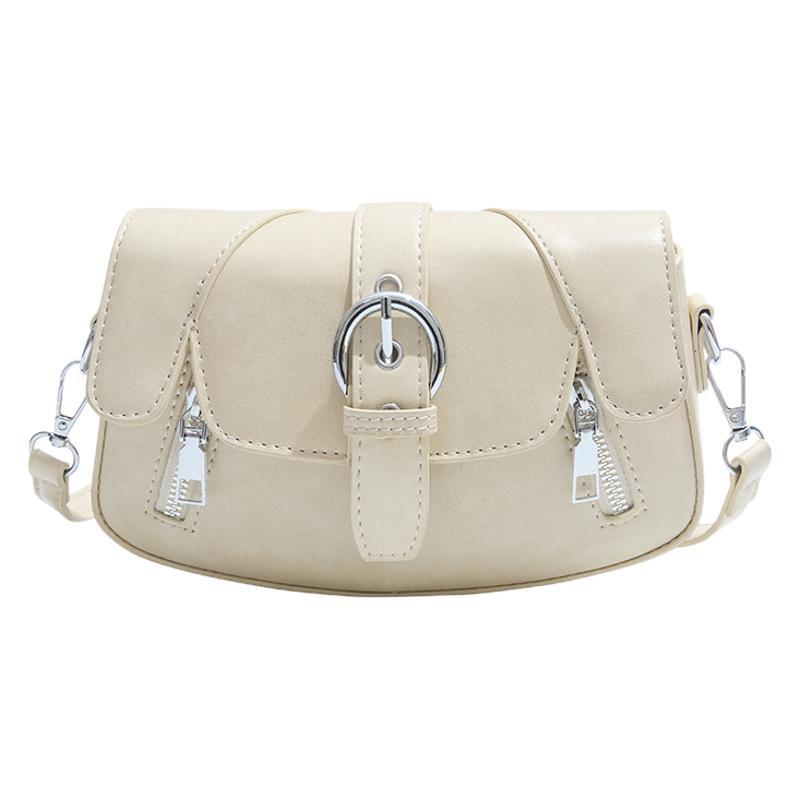 Retro high-end saddle bag women's 2025 new trendy fashion shoulder bag niche design crossbody bag