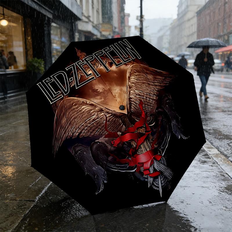 Rock Legend 8 Ribs 3Fold Black Glue Uv Protection Umbrella Sun Protection Rainproof Compact Folding Umbrella For Travel Daily Use C924385