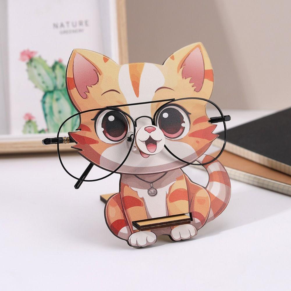 Hand-carved Animal Glasses Frame 3D Eyeglass Rack Cute Glasses Display Stand  Home Decor