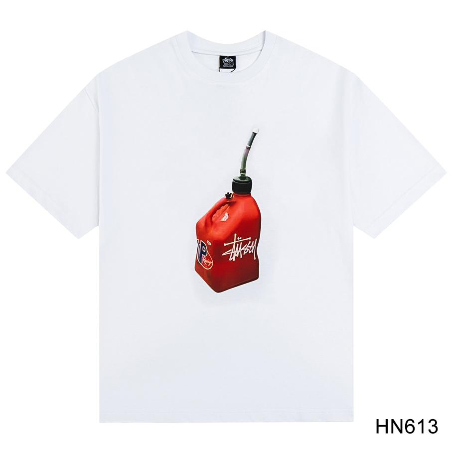 Stussy 2025 Sommer Neues hochwertiges Rundhals-T-Shirt aus Baumwolle für Männer und Frauen mit Öltank-Musterdruck Paar-T-Shirt