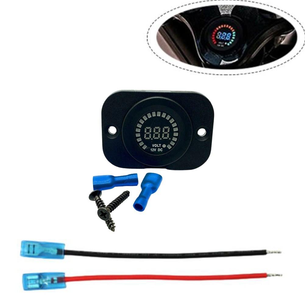 Waterproof 12V LED Car Van Boat Marine Voltmeter Voltage Meter Battery Gauge