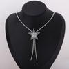 European and American Pull Five-pointed Star Fringed Necklace Sweater Chain Women's Jewelry Light Luxury Niche Collarbone Chain Jewelry
