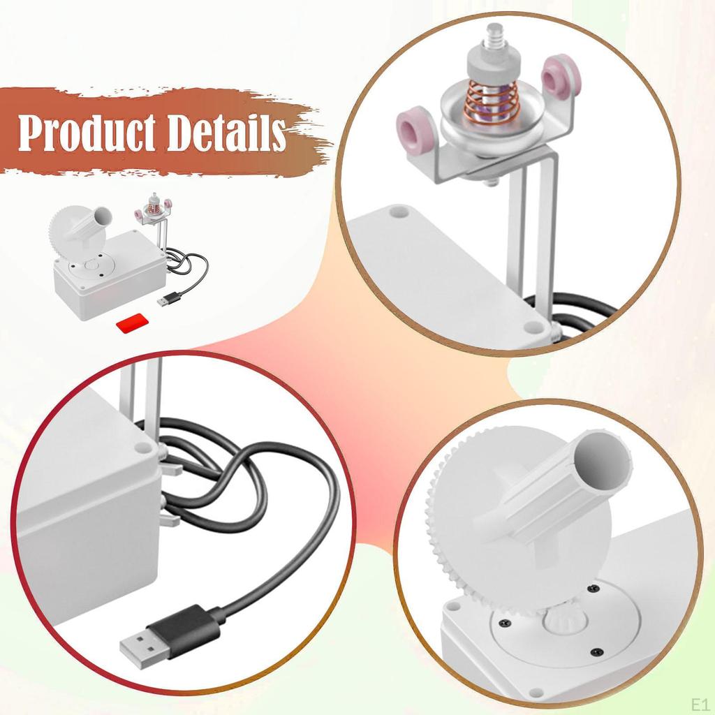 Enrolador de Lã Elétrico Automático para Crochê Tricô Tecelagem Rolo