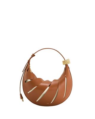 Borsa a Spalla Jana Traforata Marrone [JW PEI] da Donna -