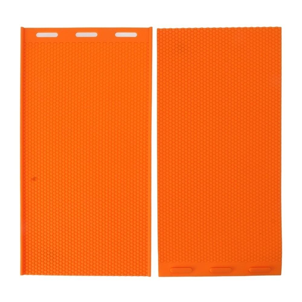 

2-Piece Set Reusable Beeswax Press Sheet Mold Beehive Foundation Mold DIY Candle Making оранжевый