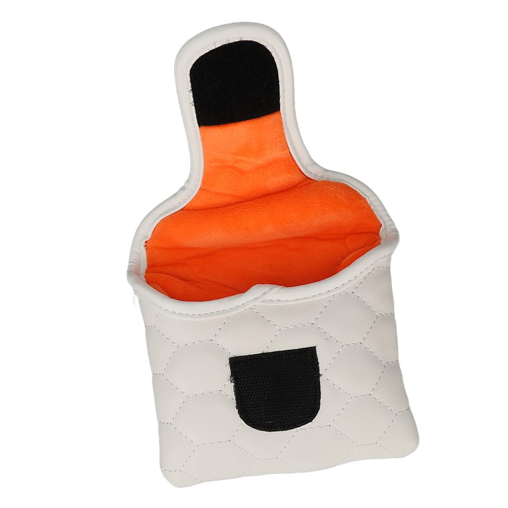 PU Golf Club Head Cover White Golf Head Cover Golf Putter Headcover for Golfer Lovers