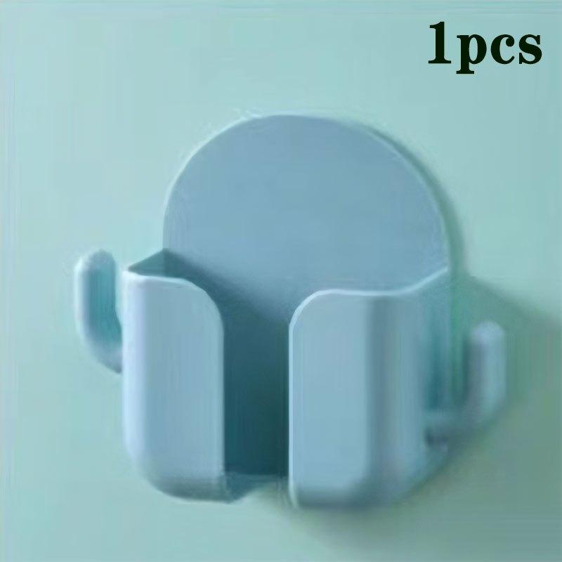 1pc Foldable Wall-Mounted Storage Box, Plastic Phone Stand & Remote Control Organizer for AC & TV - No Power Needed, Independent Design