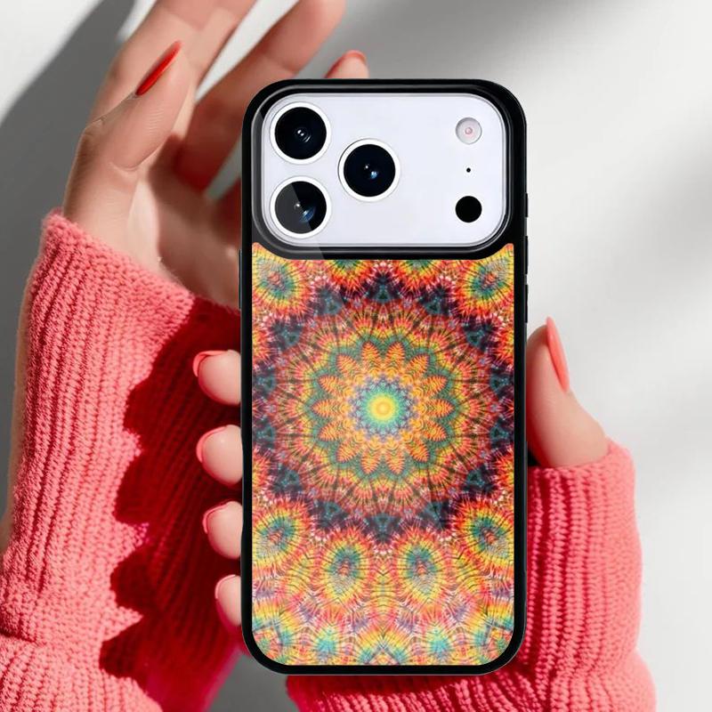 Mandala Pattern Phone Case for iPhone 17 16 15 14 13 Pro Max Back Cover for 12 11 Pro Coque