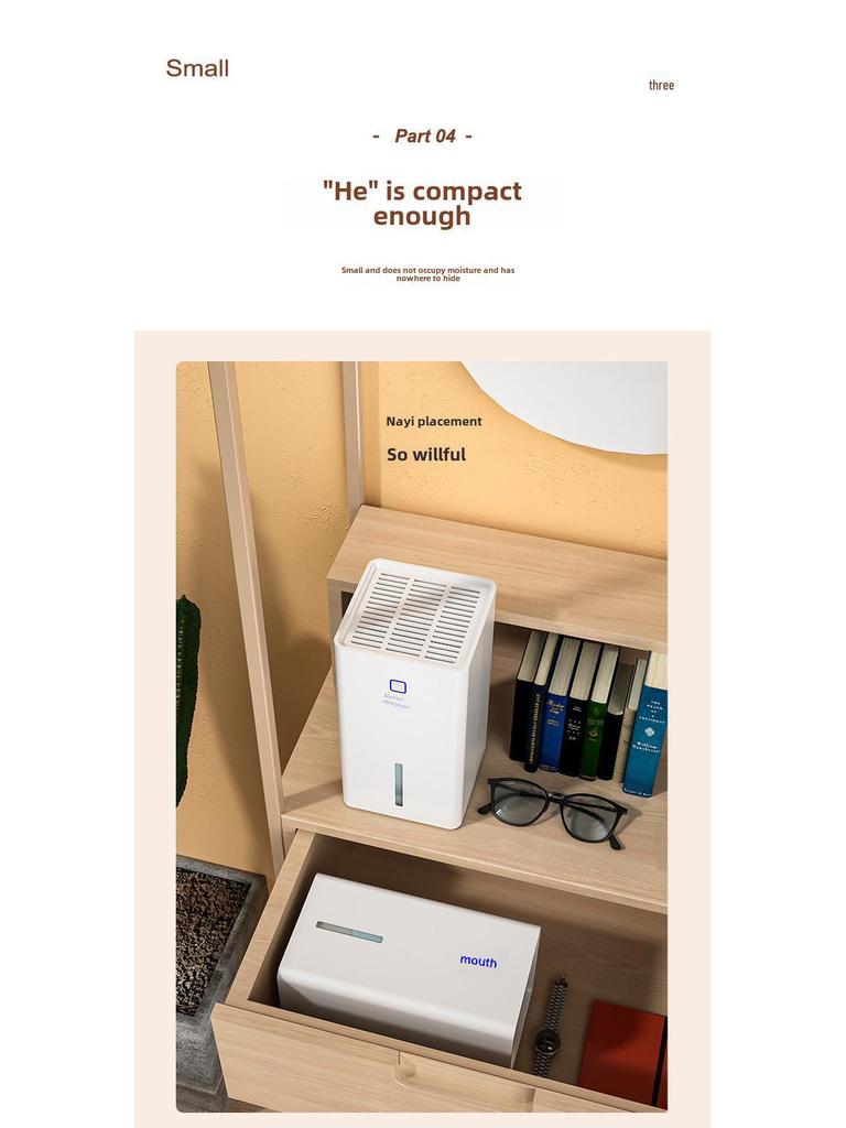 Silent, Energy-Efficient Indoor Dehumidifier for Small Bedrooms