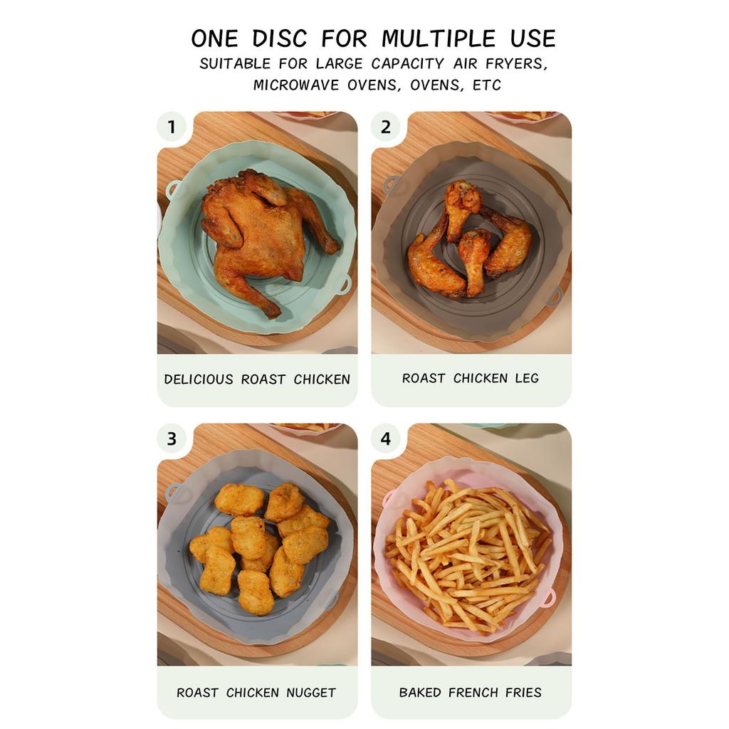 Fryer Silicone Pan Silicone Baking Mat  Fryer Liner,Silicone Multishape Baking Tray