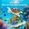 1091PCS Sea Turtle Underwater World Scene Building Blocks Animal Model Bricks Desktop Decoration Kids Educational Toys Gifts