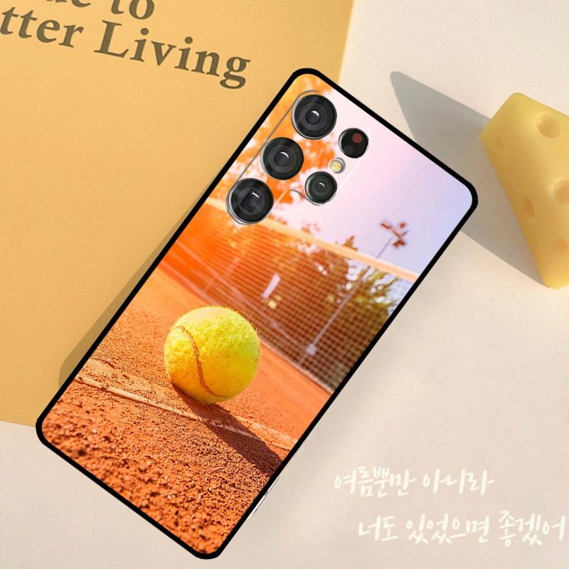 Tennis Tennis Racket Phone Case For Samsung Galaxy S25 Ultra S9 S10 S20 S22 S21 FE S23 S24 Plus Back Cover Shell