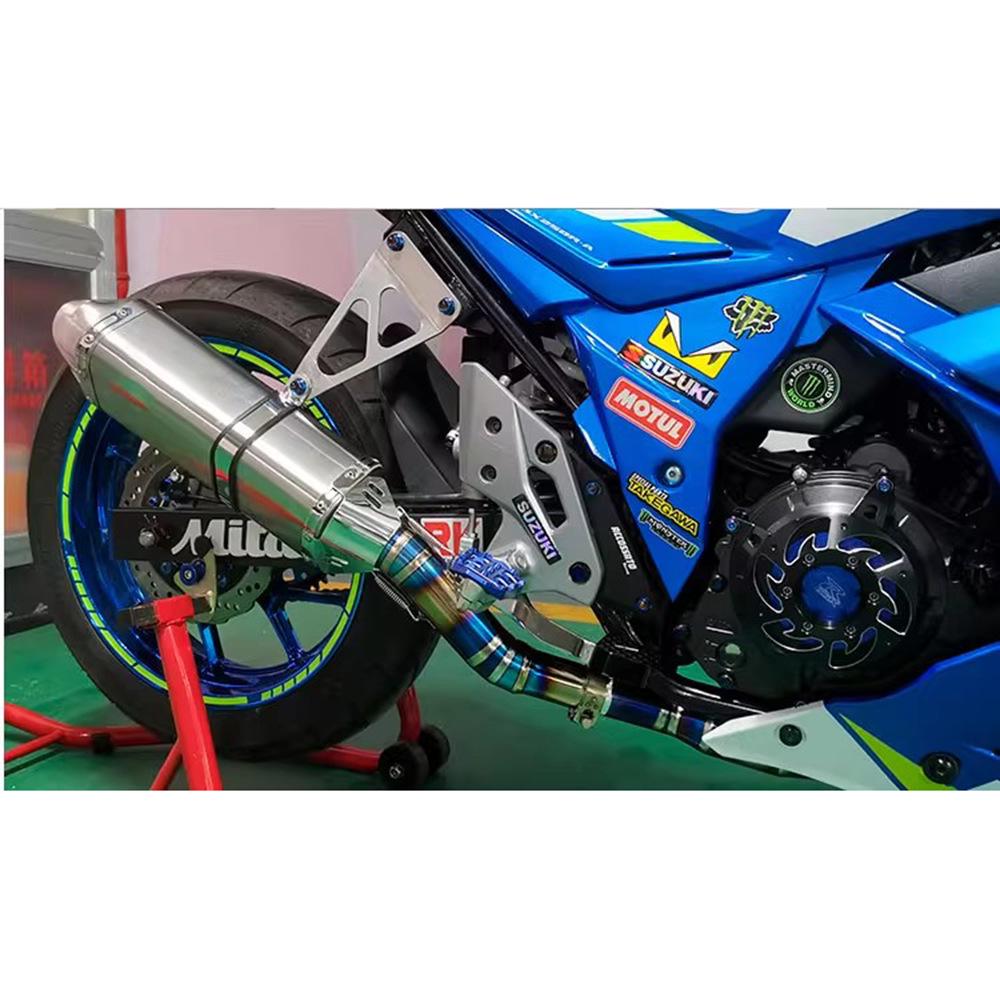 Compatible Exhaust Pipe for Yamaha R15, R3, R25, GSXR600, GSXR750, KTM250, RC390