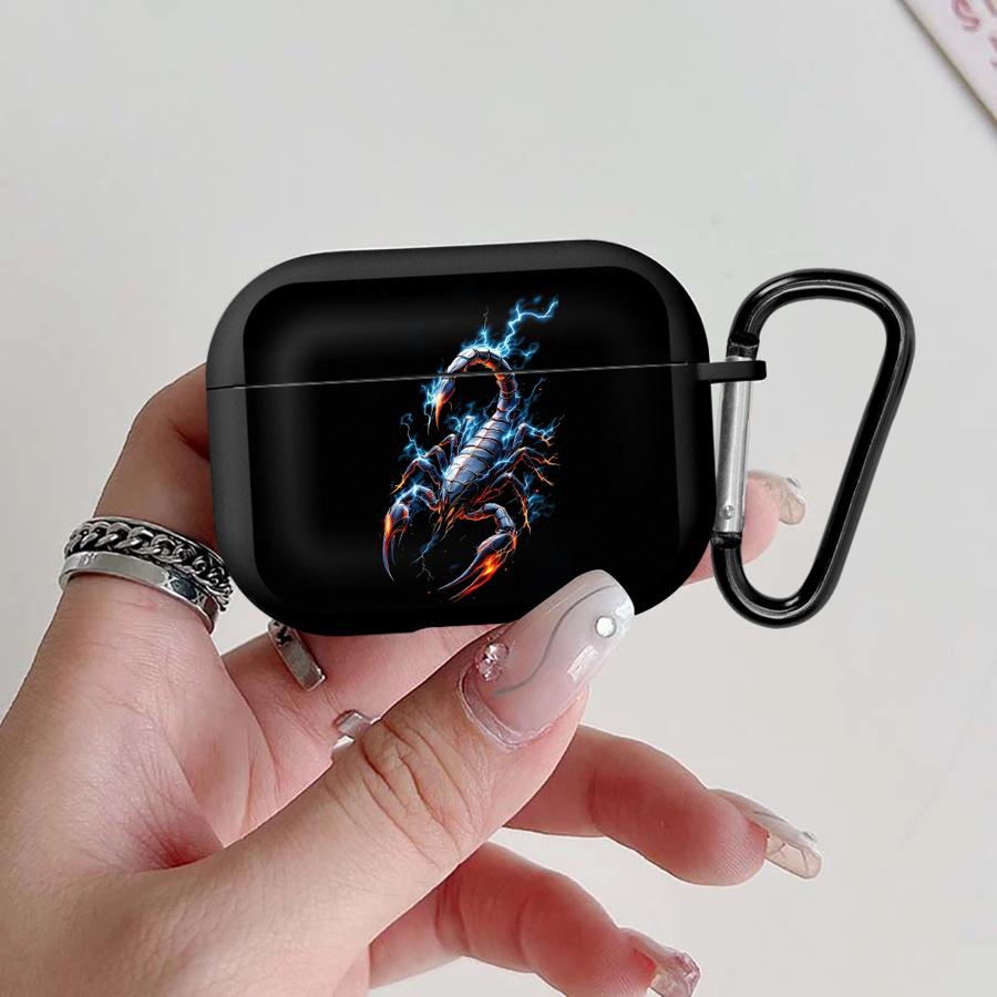 

Чехол для наушников Cover Case Для Airpods 4 Pro2 2 Pro3 Pro 1 3 Lightning Скорпион Паук Airpods Pro 2