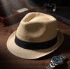 British Retro Gentleman's Hat Men's Jazz Hat Large Head Circumference Large Size Sun Protection Panama Top Hat Straw Hat