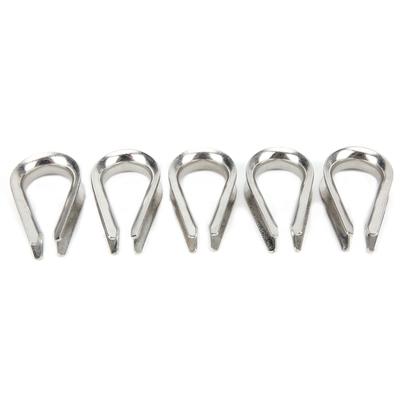 10MM Edelstahl Marine Drahtseilklemmen Kabelschutzring Kauschen Klemmen