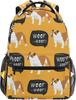 Colorful Alpaca Cactus Backpack, Cartoon Alpacas & Cacti Design, Durable Daily Bag, Perfect for Youth
