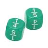 20Pcs Fraction Dice Class Set Plastic 6 Sided Multi Faceted Table Game Accessories for Kids Math Practice