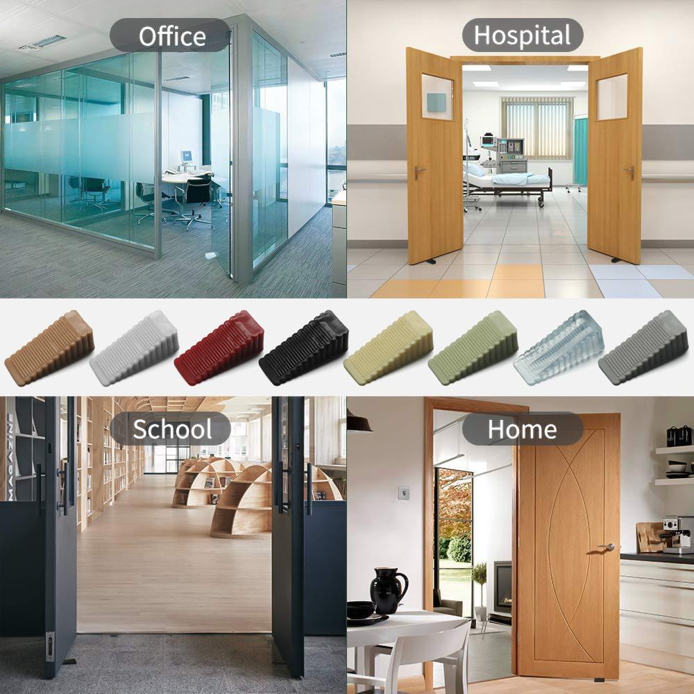 Baby Safety Self Adhesive Non Punching Wall Protector Door Stopper Floor Block Door Wedge