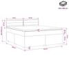 Box Spring Bed with Mattress Dark Brown 140 x 190 cm Fabric
