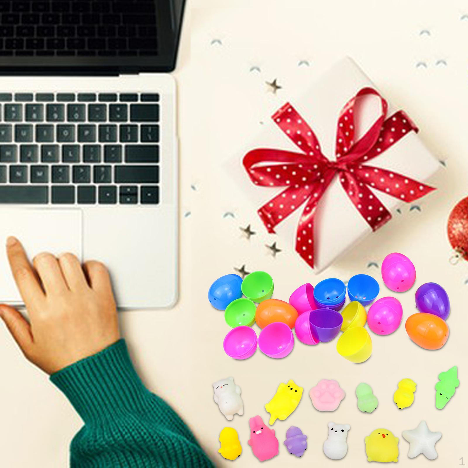 

Пасхальные яйца-игрушки Мини с миниатюрными фигурками для охоты в пакетиках для лакомств 24шт.