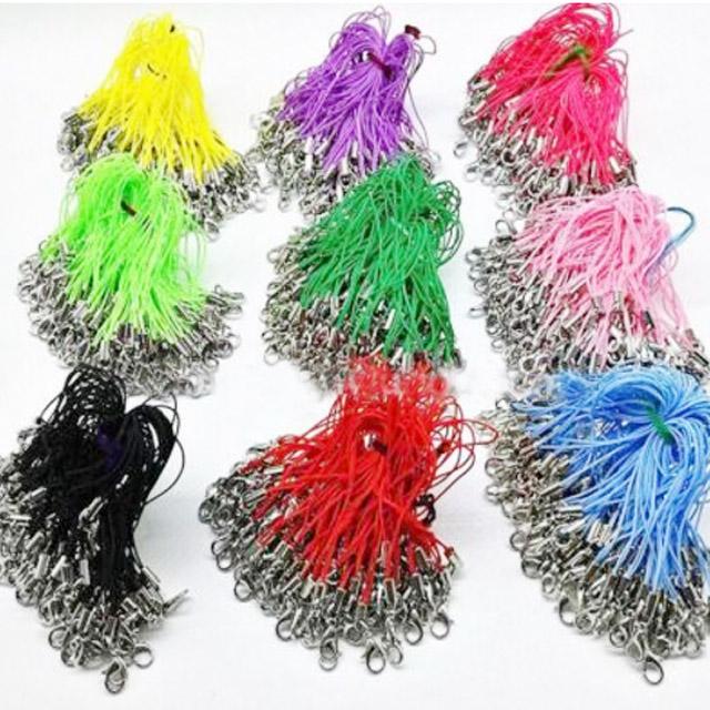 Custom Hot Selling Colorful Wear-Resistant Strap Short Rope Lobster Clasp Lanyard Creative Lanyard Keychain