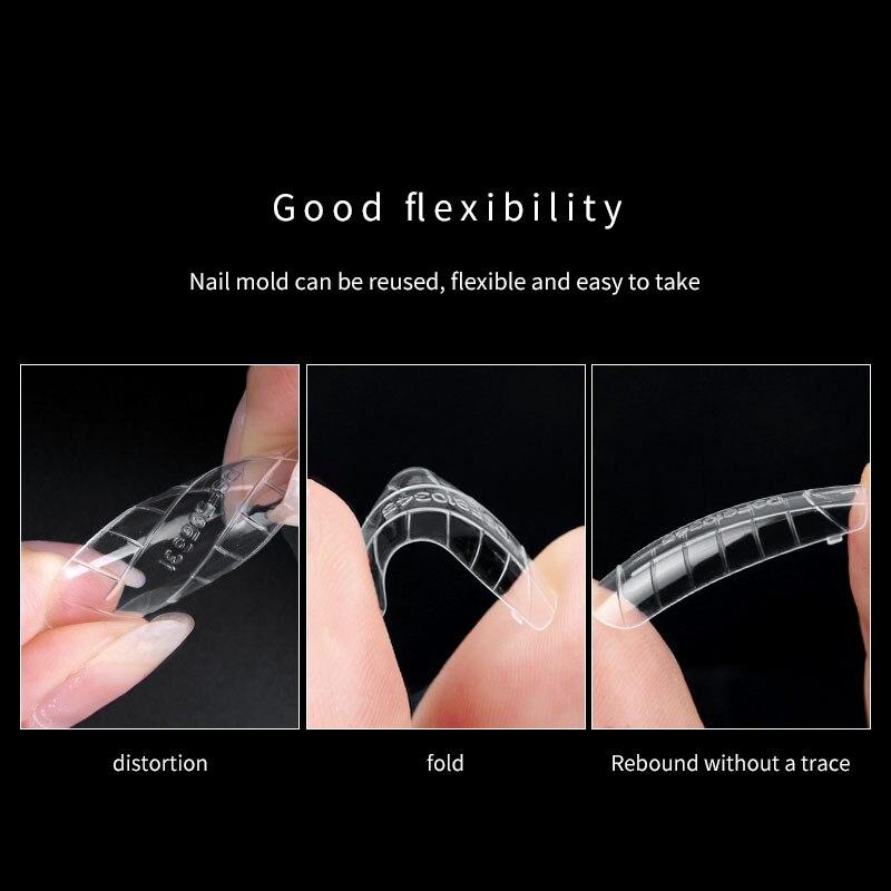 120 buc/cutie scară pentru arta unghiilor rapidă fototerapie cristal extins matriță gel pentru unghii acoperire completă acrilic frumusețe instrumente DIY