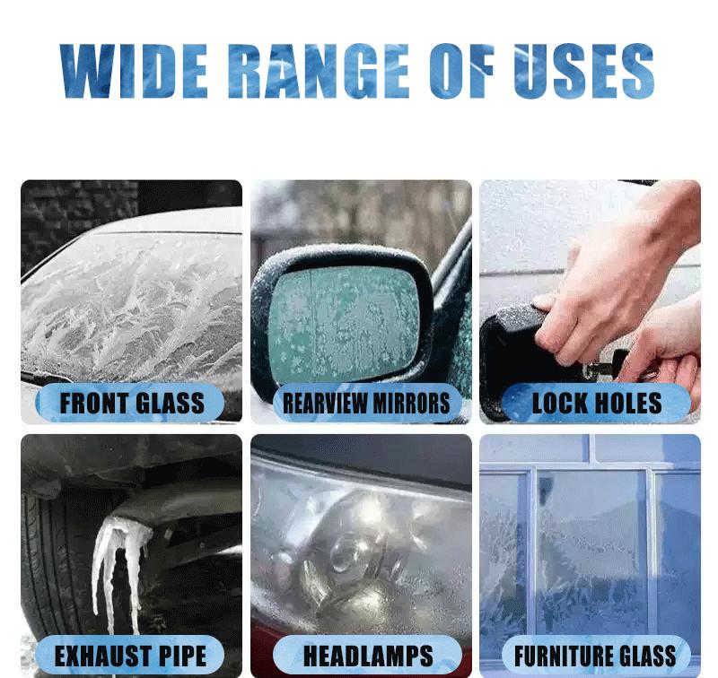 100ml Melting Ice and Snow Remover Winter Car Glass Fast Melting Ice and Snow Remover Front Windshield Window Anti-snow Agent