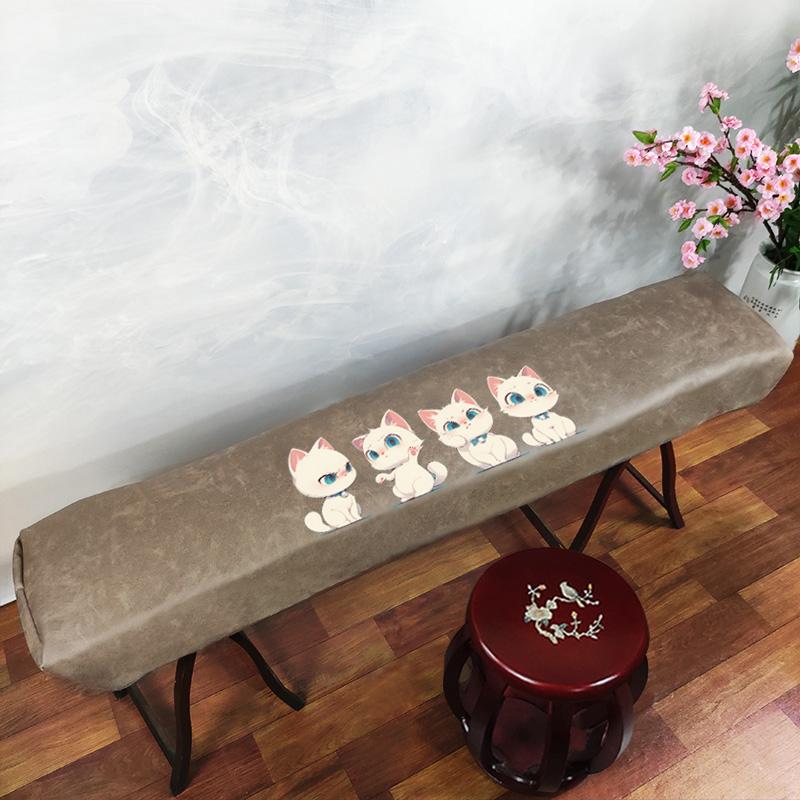 161-165cm Waterproof Guzheng Cover Chinese Ancient Style Dust Cover Edge Classical Literary Piano Organ Keyboard Furniture Cover
