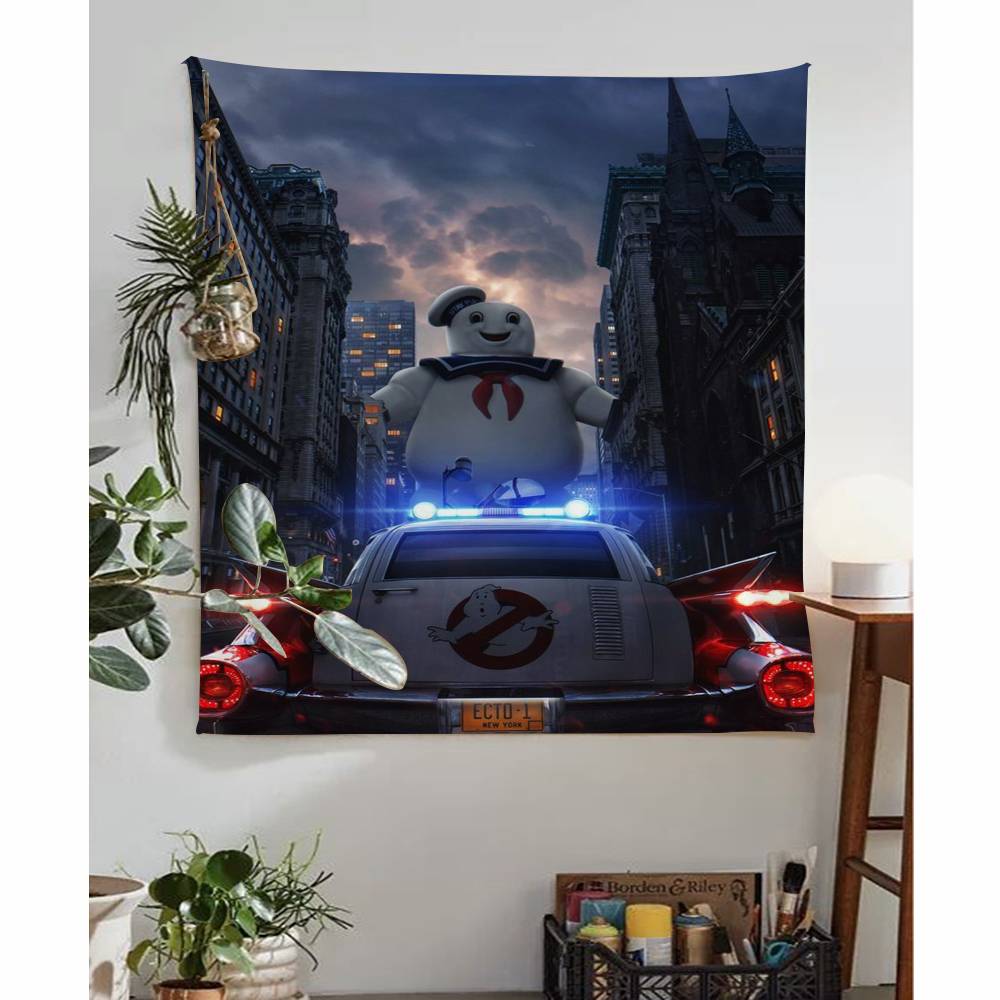Retro Classic Ghostbuster Colorful Tapestry Wall Hanging Hanging Tarot Hippie Wall Rugs Dorm Wall Art Decor