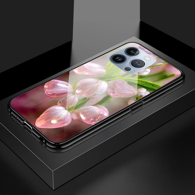 Tempered Glass Phone Case For OPPO Reno13 Reno14 Realme 11 12Pro 14 GTNeo6 C21Y C53 C75 OnePlus Nord2 NordCE3Lite Soft Edge Shockproof Smooth Shell