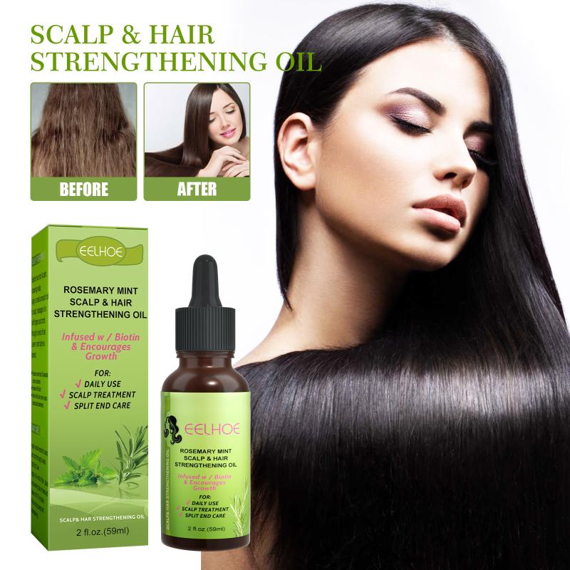 Ätherisches Öl für Haare Batana Rosmarin Minze Biotin Stärkt Nährt Trockenes Haar Kopfhaut Reparatur Spliss
