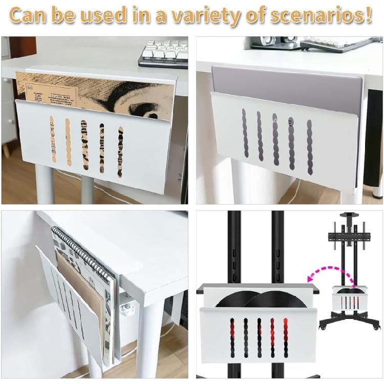 Versatility Aluminum Laptop Support, Ergonomically Desk Side Laptop Mount Under Desk Laptop Mount with Cooling Hole