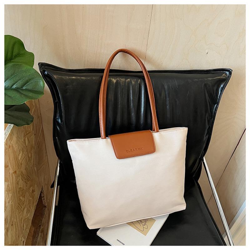 Damentasche mit großem Fassungsvermögen, vielseitig, neu, schlicht, lässig, Umhängetasche, Textur, Studenten-Tragetasche