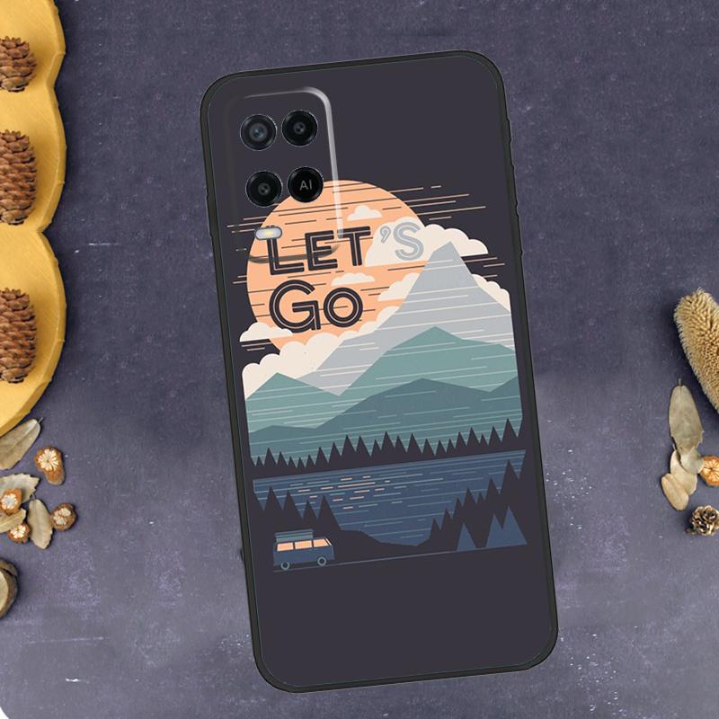 World Map Travel Phone Case For Oppo A96 A16 A76 A78 A58 A18 A38 A98 A17 A77 A80 A40 A60 A74 A94 A54 A15 A57S