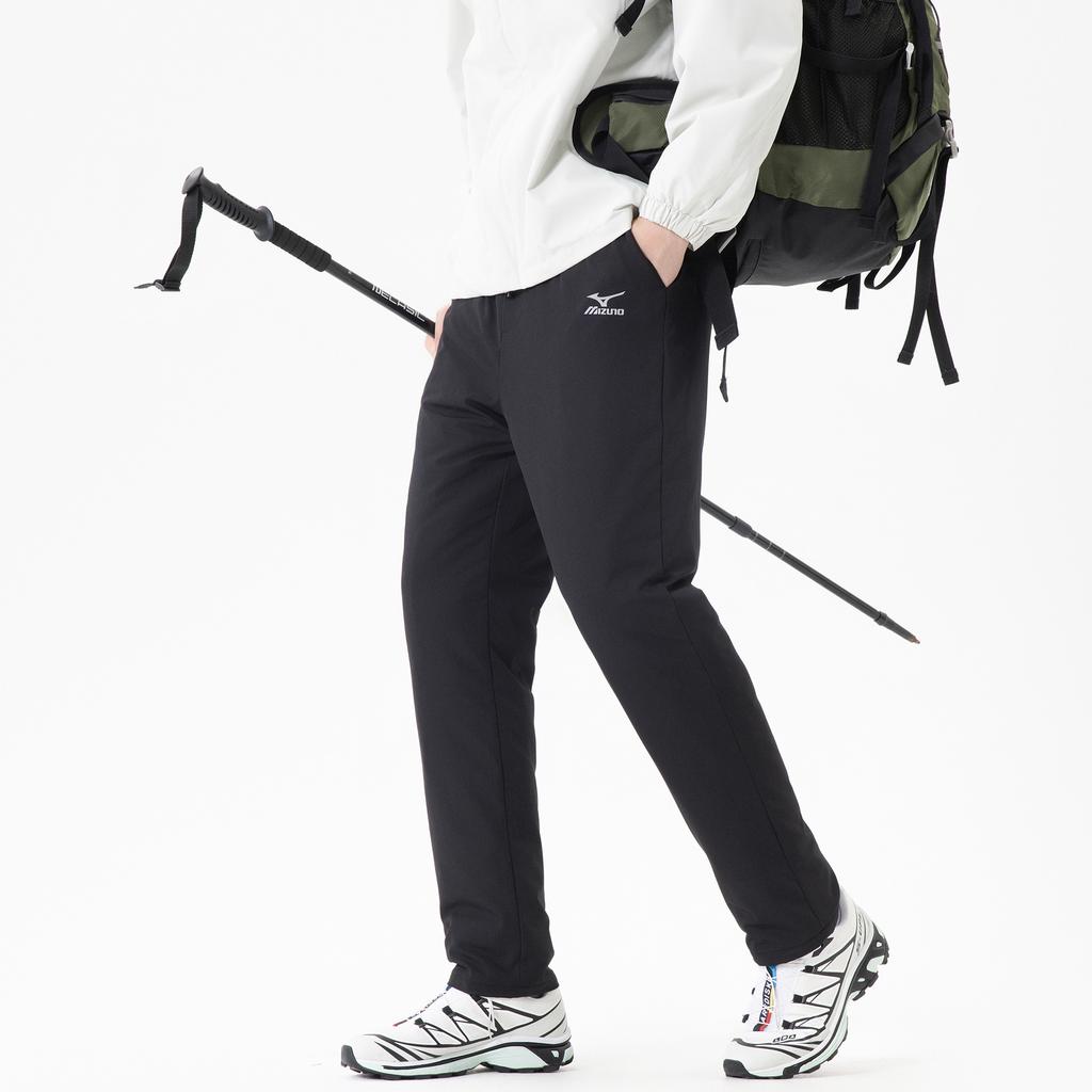 Mizuno 90 Velvet Solid Color Elastic Drawstring Functional Windproof Outdoor Extreme Cold Warm Thickened Down Pants Unisex Pants A2CF2110