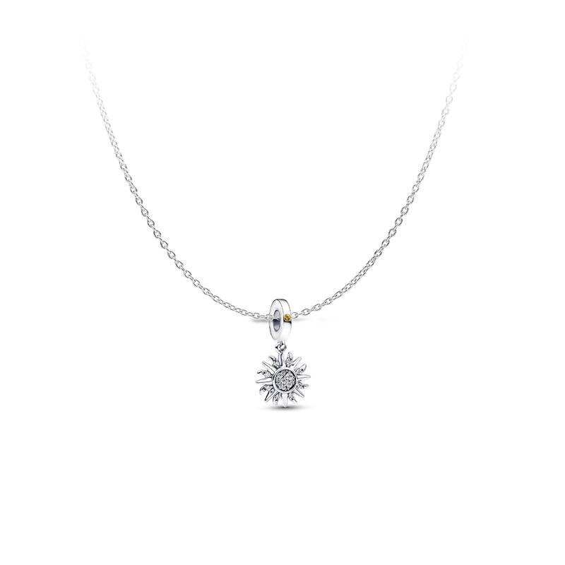 Pandora Love Pendant Cubic Zirconia Necklace Men and Women Couple Style Silver 398688C01-50