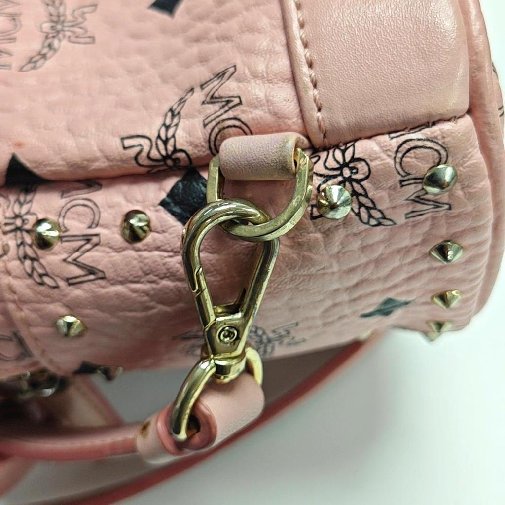 [Pre-Owned] Studded Monogram Coated Canvas And Faux Leather Backpack Small - Fair #IQDF3N