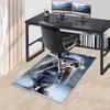 1pc Zootopia Judy Hopps Snowflake Chair Mat - Anime Cartoon Design Office Rug for Home Decor, Seasonal Gift, Anti-Slip Carpet Suitable for Office and