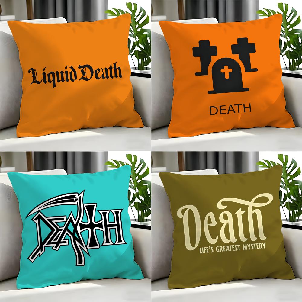 Metal Death Cushion Cover Cushion Cover Set 4Pcs 50X50 45X45 40X40 Pillowcase Decorative Sofa Home Decor