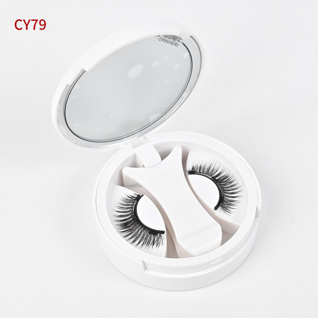 Magnetic Reusable Eyelashes in Glue-Free Portable Case for Beginners