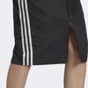 Adidas Originals Trefoil Striped Logo Embroidered Midi Skirt Women Bottoms Black HM2156