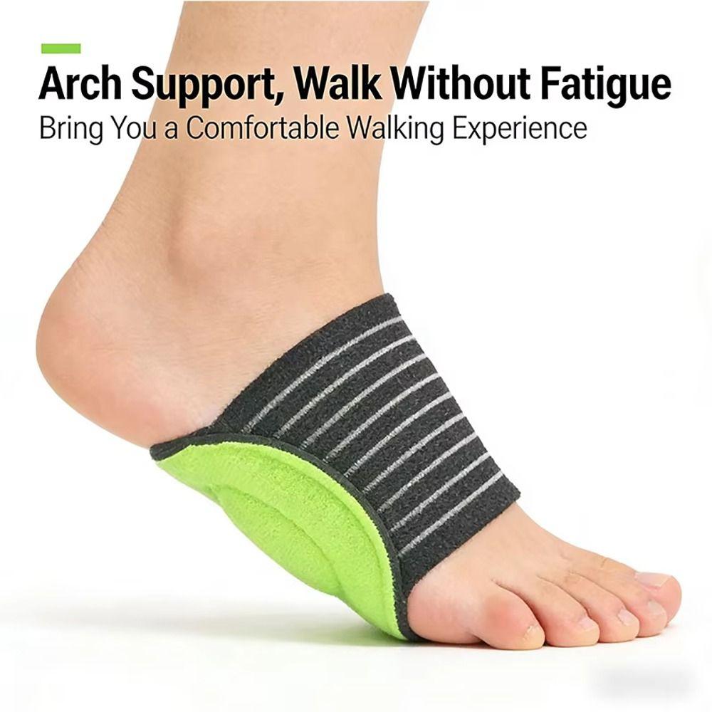 1Pair Silicone Foot Arch Brace Foot Pain Relief Shoes Pad Durable Orthotic Insole  Women Men