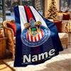 Custom Name Personalized Club Deportivo Guadalajara Print Blanket, Home Decor, Bedroom, Sofa, Camping, Couch, Gifts for Birthday ChristmasEnthusiasts