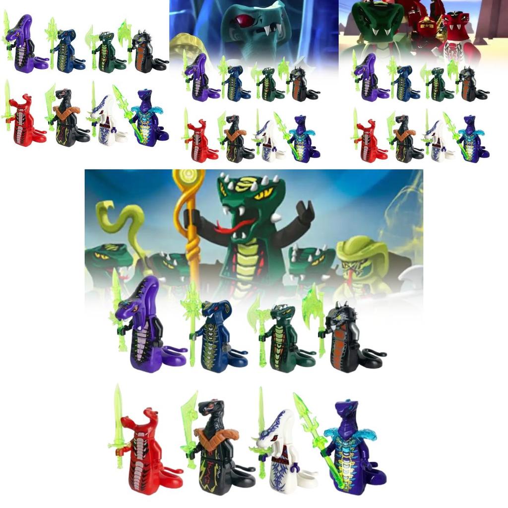 Ninjago Schlangenbausteine mit DIY-Montage für Kinder und Sammler