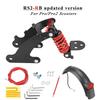 Red V2 Rear Suspension with Mudguard for Xiaomi Pro and Pro2 Scooter Rear Shock Absorber for Scooter Rear Spring Shock Absorber